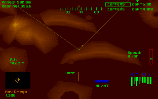 An overhead view of the varying hillscape on a randomized skirmish.