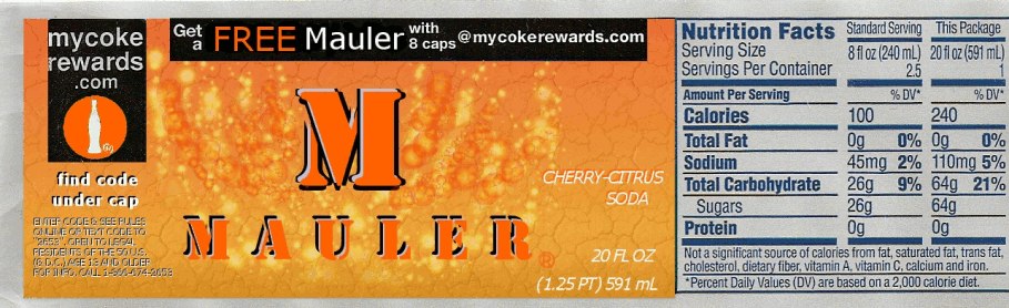Coca-Cola prototype: &quot;Mauler&quot;, never produced due to confedential reasons.